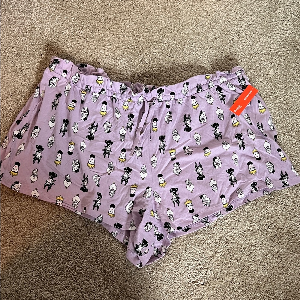 Joe Fresh Lavender Cartoon Print Sleep Shorts